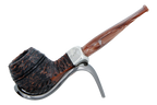 Peterson of Dublin Derry Rusticated Briar Smoking Pipe - Shape 150 - 9mm
