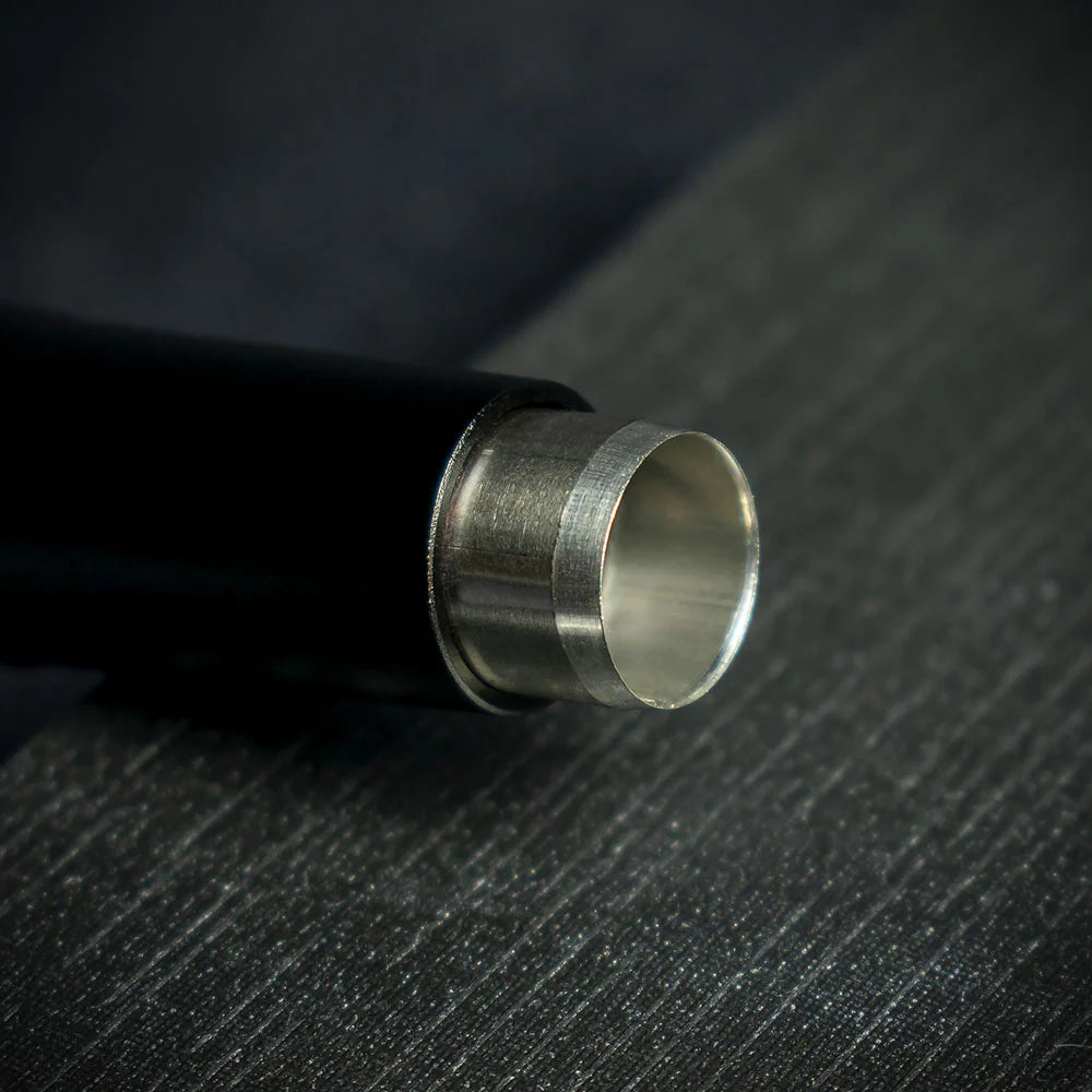 Matte Black Metal Cigar Drill Spike Nubber & Double Punch - Draw Enhancer Tool