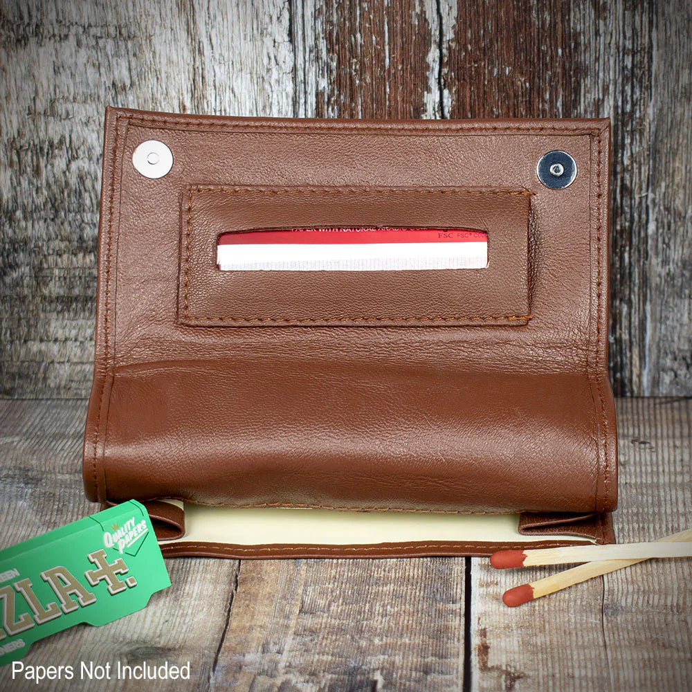Sarome Leather Handrolling Pouch - Tan PO25T