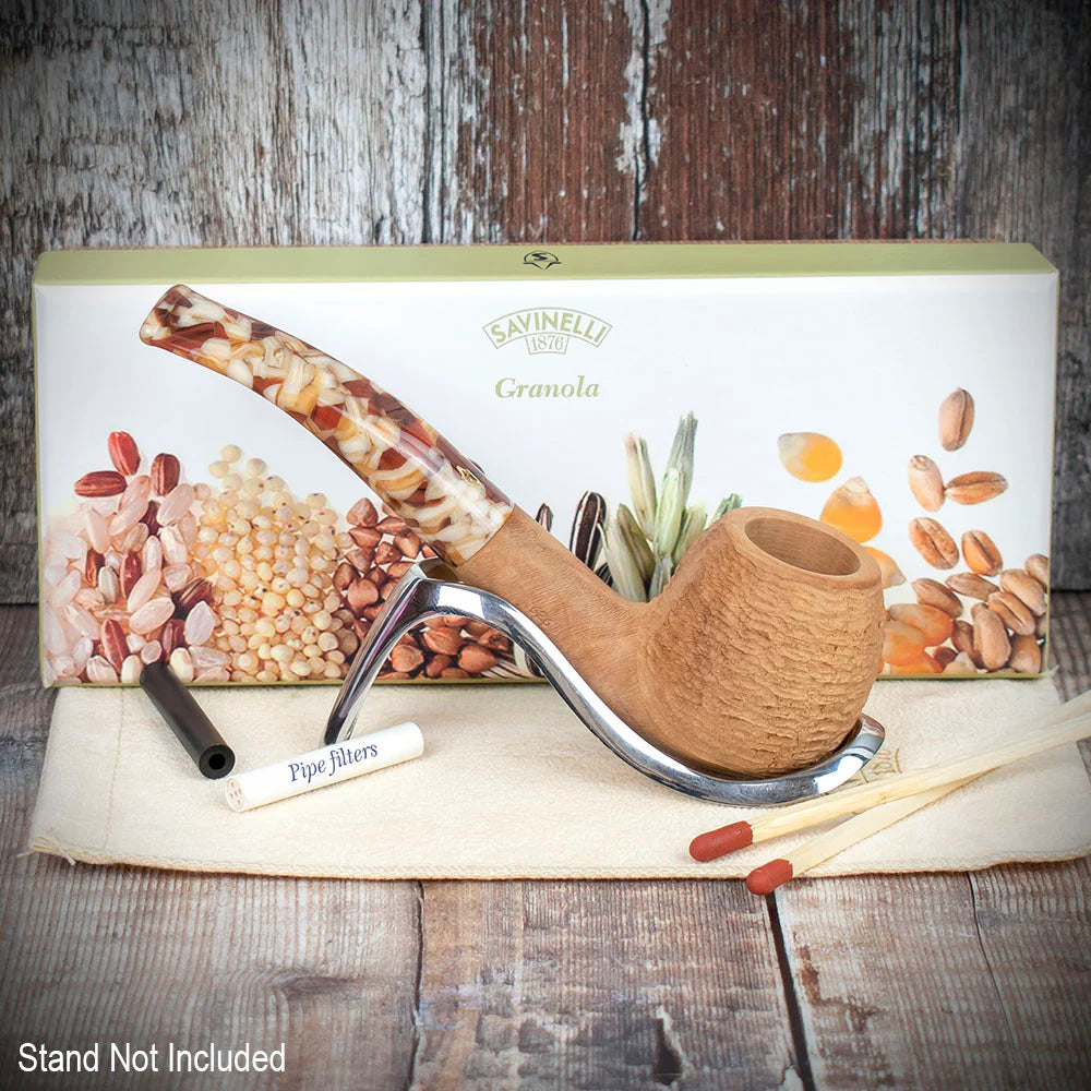 Savinelli Granola Rusticated 626 - 6mm Briar Pipe