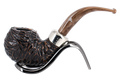 Peterson of Dublin Derry Rusticated Briar Smoking Pipe - Shape XL02 - 9mm