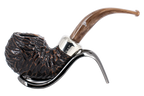 Peterson of Dublin Derry Rusticated Briar Smoking Pipe - Shape XL02 - 9mm