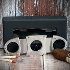 Stainless Steel with Rivets Double Blade Guillotine Cigar Cutter