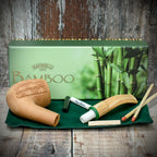 Savinelli Bamboo Rusticated Natural 607 - 6mm Briar Pipe
