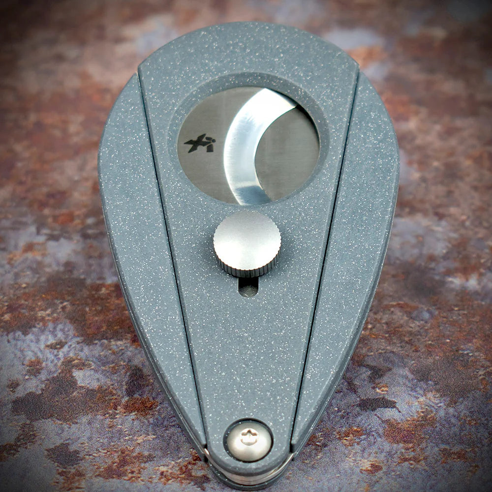 Xikar Xi-2 Granite Silver Fibreglass 200SL Double Blade Guillotine Cigar Cutter