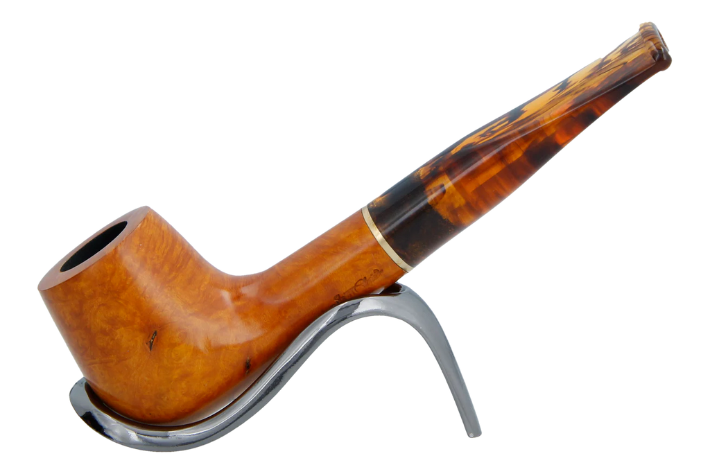 Jean Claude 9mm Filter Tortoise Shell Briar Smoking Pipe - Shape 01