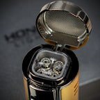 Honest Lewis Cigar Lighter - Gold & Chrome