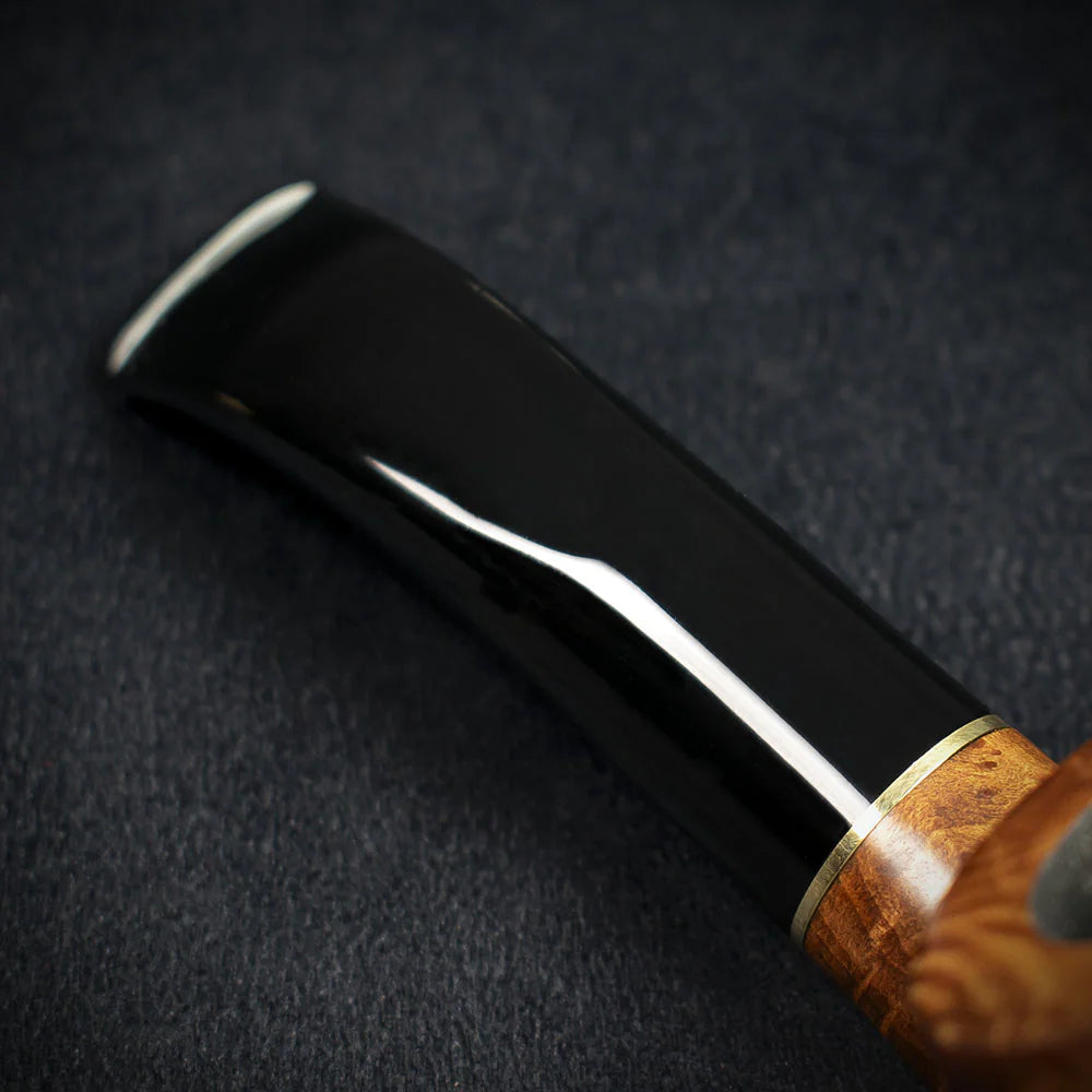 Jean Claude 9mm Filter Rustic Wave Briar Smoking Pipe - Shape 51