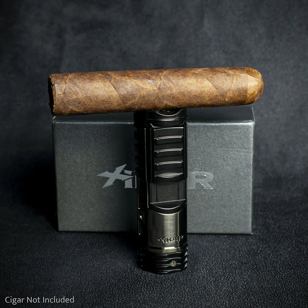 Xikar Tactical 1 Single Jet Flame Cigar Lighter -Gunmetal/ Black  551 GMBK
