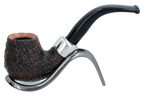 Peterson of Dublin Arklow Sandblasted Briar Smoking Pipe - Shape 221 - 9mm