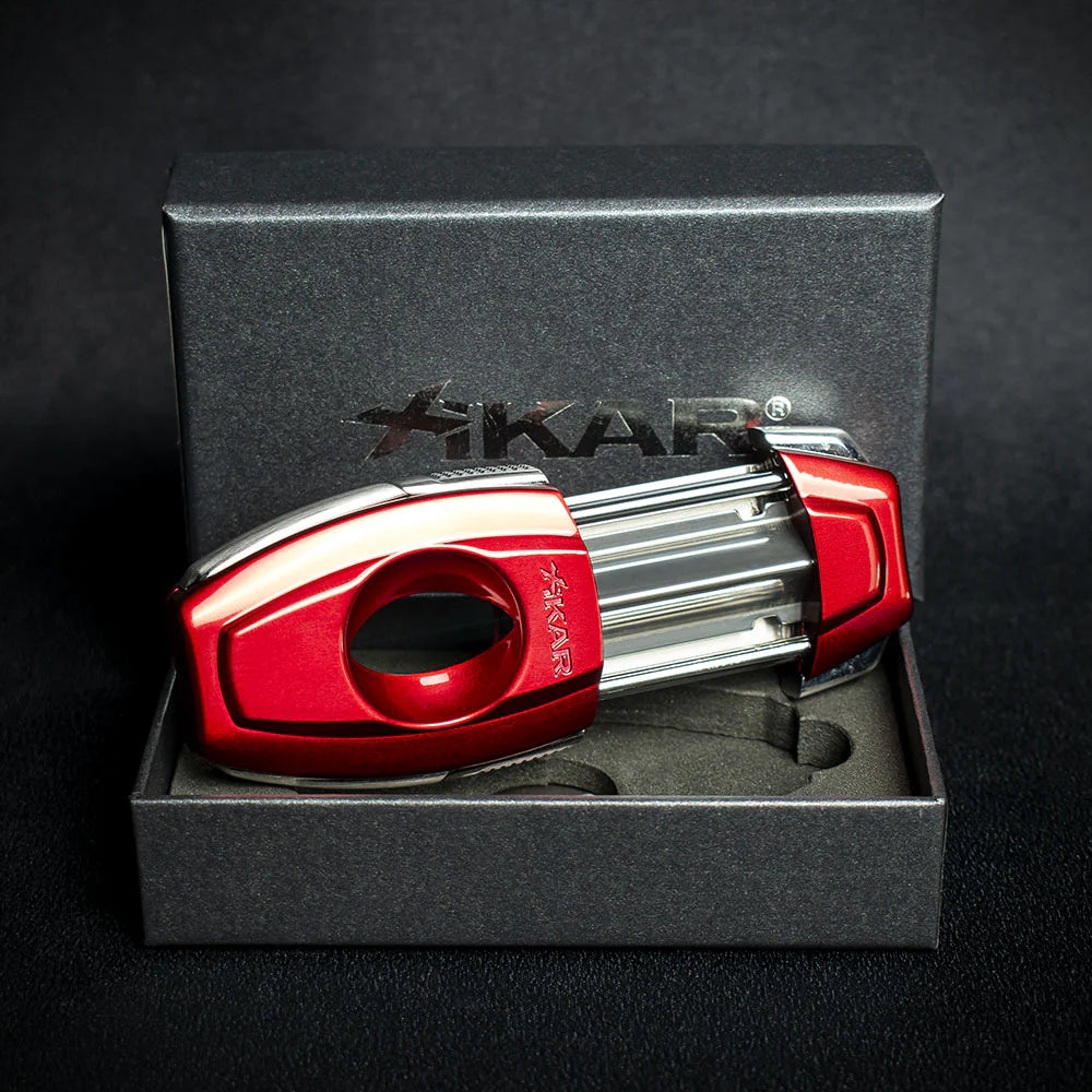 Xikar Flip Dual Cigar Cutter - Red