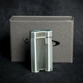 Vector VMotion Twin Jet Flame Lighter With Punch Cutter - Matte Chrome