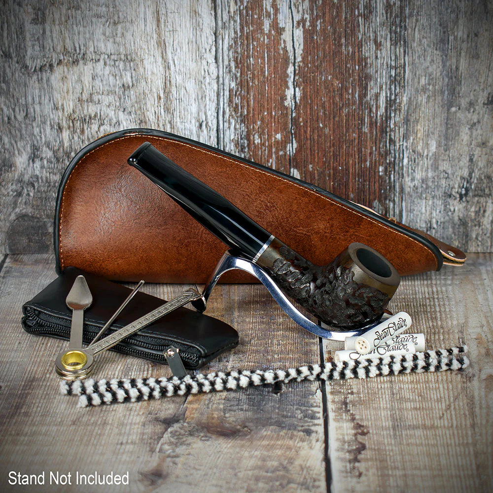 Smoke-King Pipe Smoker's Starter Kit - Brown Leather Pouch