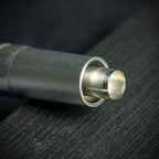 Satin Silver Metal Cigar Drill Spike Nubber & Double Punch - Draw Enhancer Tool