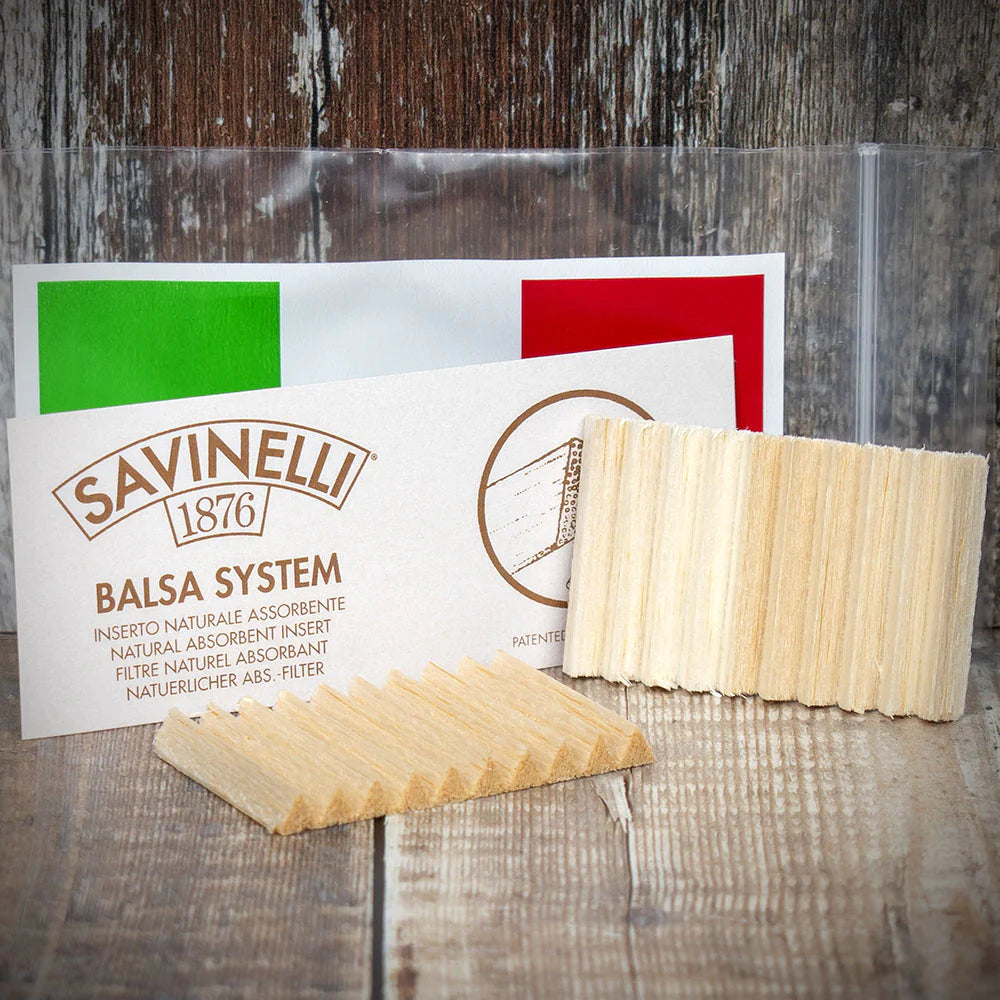 Savinelli Balsa Wood Pipe Filters 6mm 20 Pack