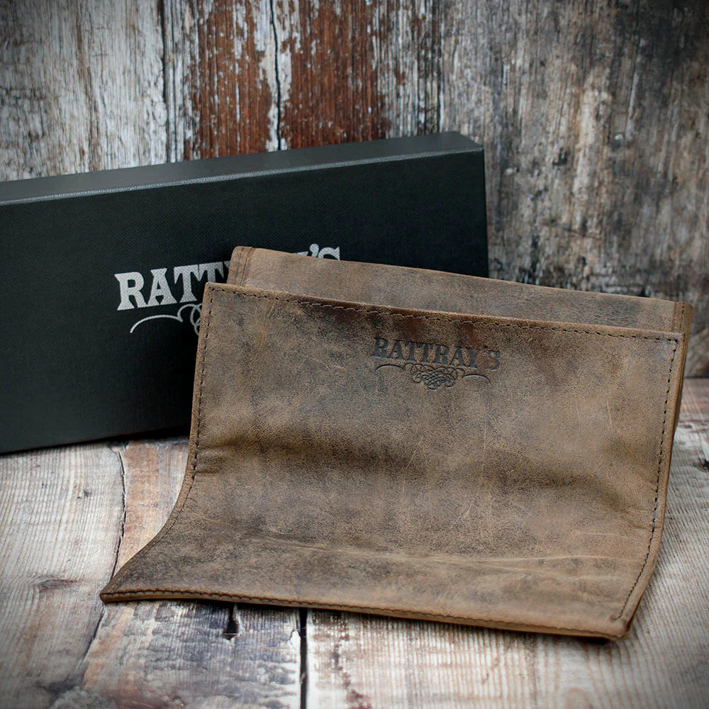 Rattray's Peat Leather Pipe Tobacco Pouch - Large Roll Up 1