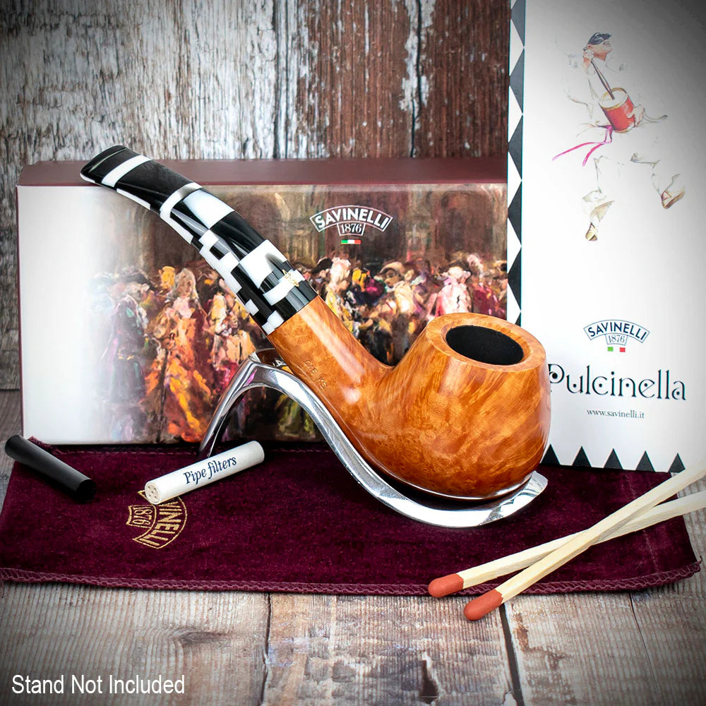 Savinelli Pulcinella Smooth 645S - 6mm Briar Pipe