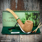 Savinelli Bamboo Rusticated Natural 607 - 6mm Briar Pipe