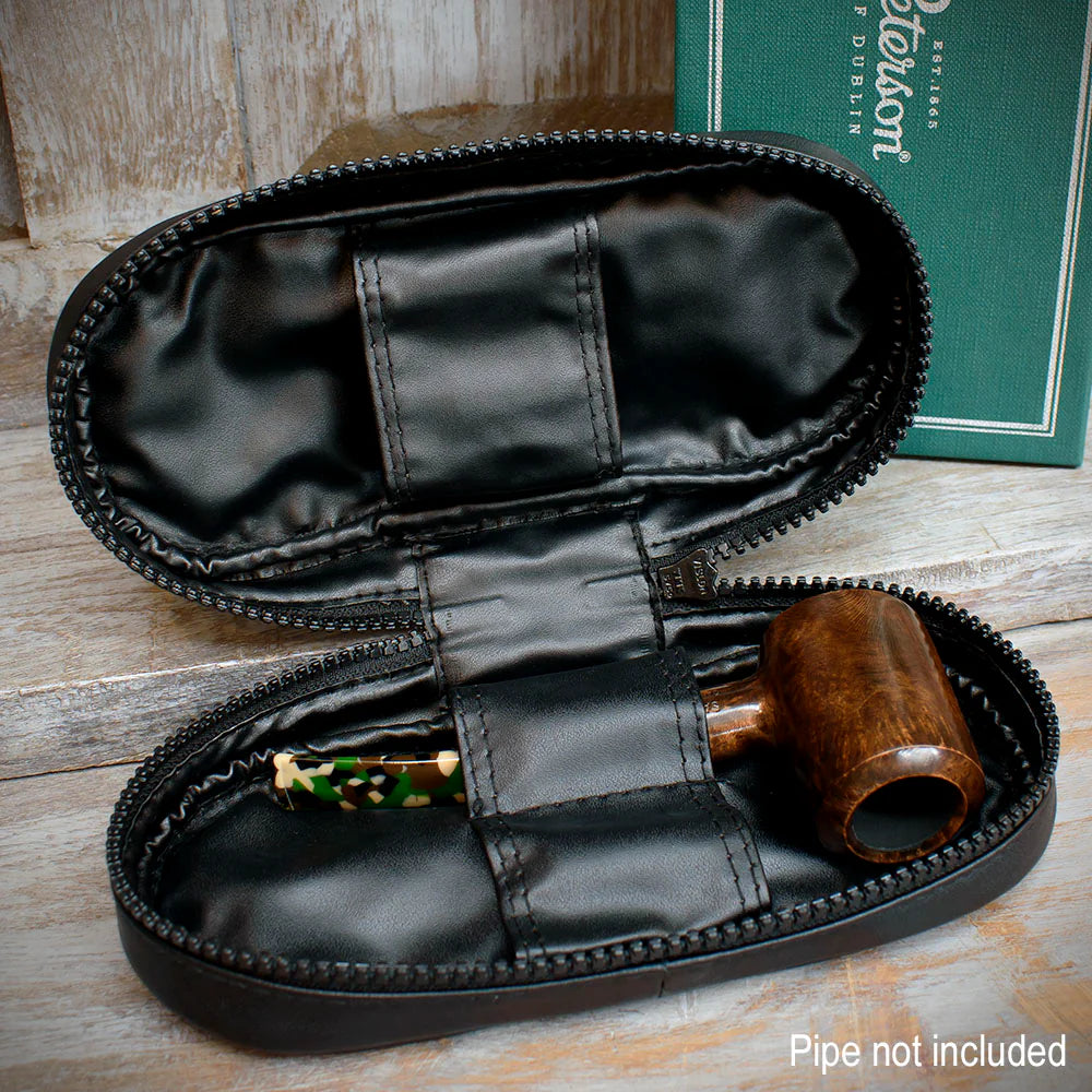 Peterson Pipe Travel/Storage Case Black Leather (POU-132)