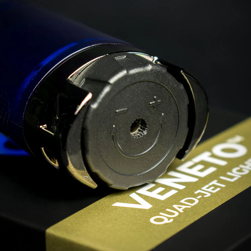Palio Veneto Quad Flame Cigar Lighter - Blue