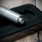 Compact Double Punch Cigar Tool 10mm & 12mm - Satin Silver