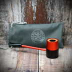 Erik Nording Compass Sailor Aluminium Briar Lined Pipe - Red