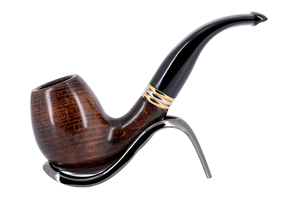Smoke-King 9mm Brown Beechwood Budget Pipe - Bent