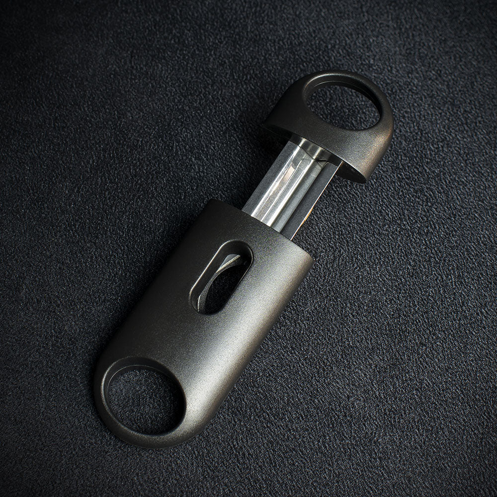 Black Plastic Cigar V Cutter