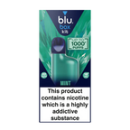 blu box kit Recharchable Device + Mint Vape Pod 2ml 20mg/ml Nicotine