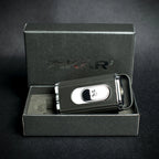 XiKar Hedron Hybrid Flame Cigar Lighter - Black/Chrome