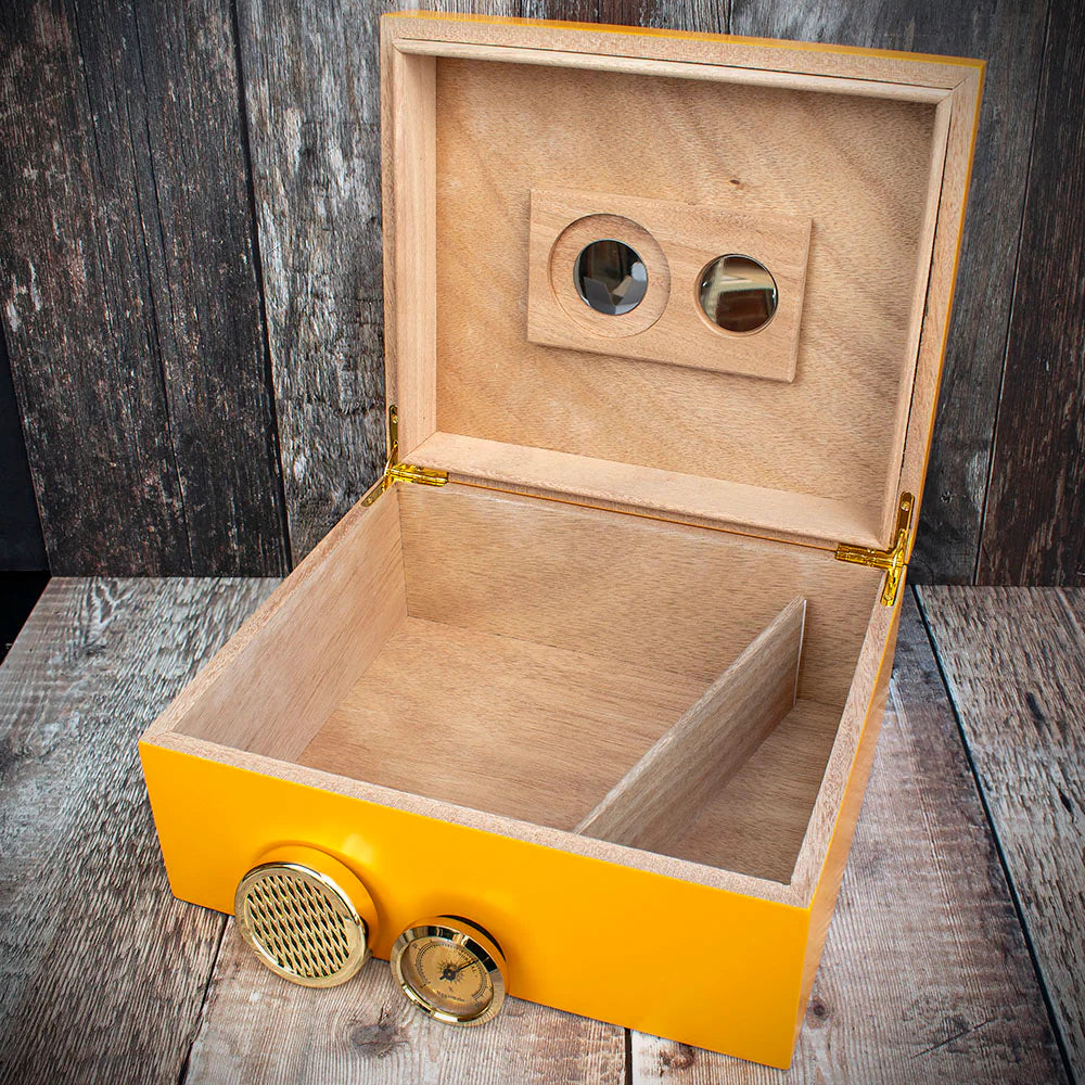 Cigar Humidor Che Guevara Yellow - 40 Cigar Capacity