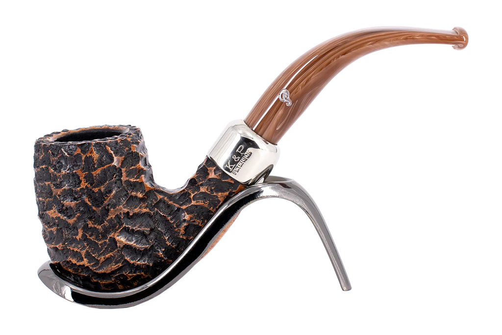 Peterson of Dublin Derry Rusticated Briar Smoking Pipe - Shape 69 - 9mm