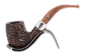 Peterson of Dublin Derry Rusticated Briar Smoking Pipe - Shape 69 - 9mm