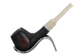 Jean Claude 9mm Filter Dark Rustic  Briar Smoking Pipe - Shape 03