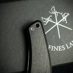 Les Fines Lames Le Petit Cigar Cutter & Knife - Classic Macassar Ebony