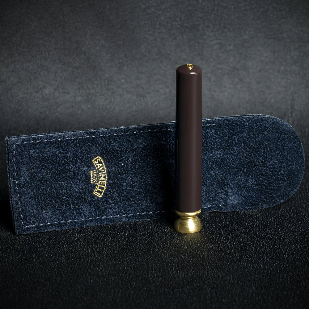 Savinelli Fantasy Pipe Tamper - Dark Brown