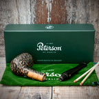 Peterson of Dublin Aran Rusticated Briar Smoking Pipe - Shape No.06