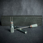 Black Titanium Cigar Drill Spike Nubber & Double Punch - Draw Enhancer Tool