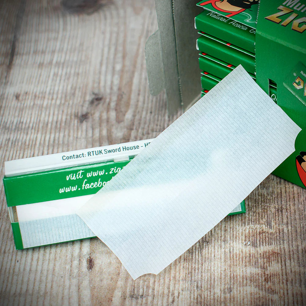 Zig Zag Regular Green Cigarette Papers - 8 Booklets