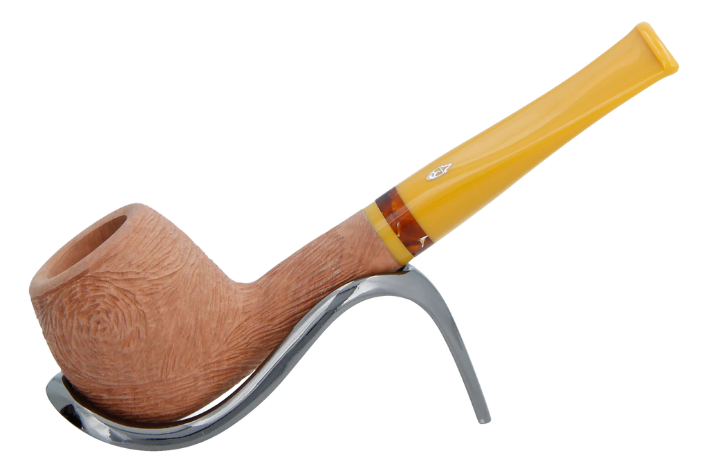 Savinelli Ghibli Rusticated Natural 207 - 6mm Briar Pipe