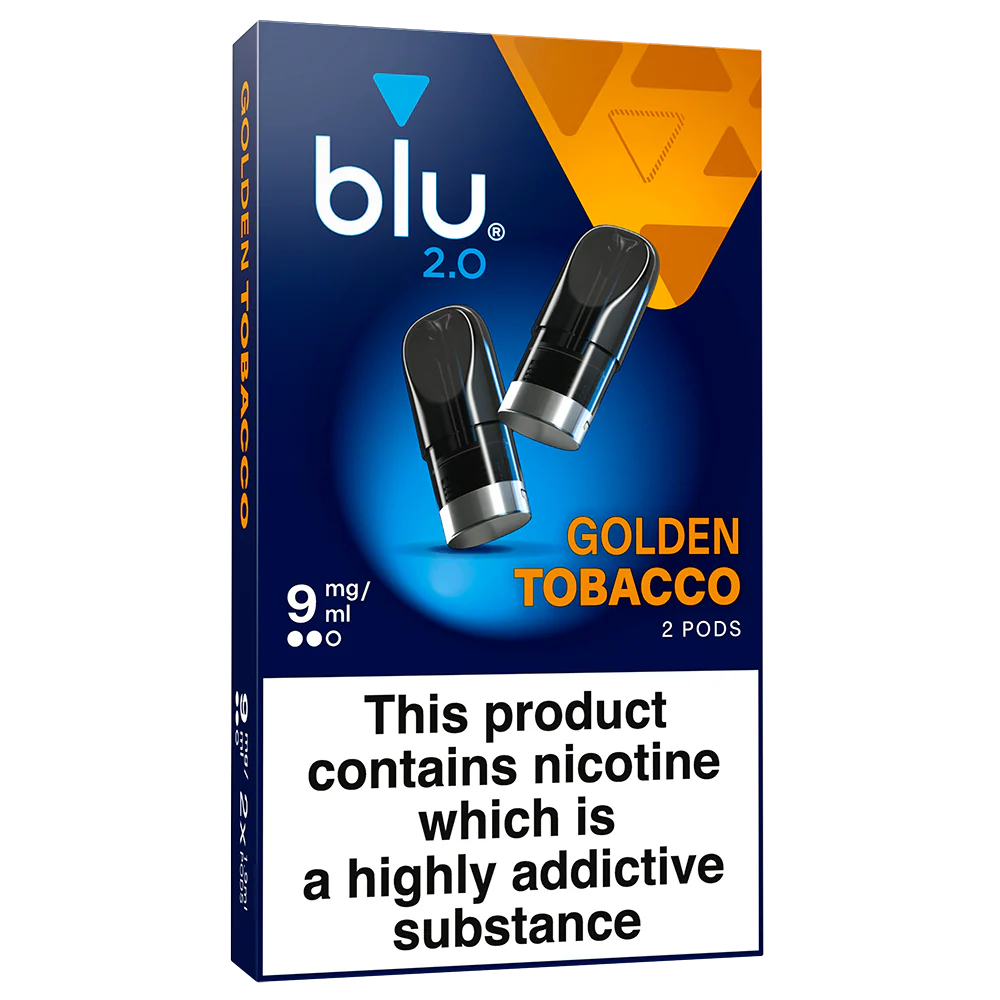 Blu 2.0 Golden Tobacco Vape Pods 9mg/ml 2 Pack