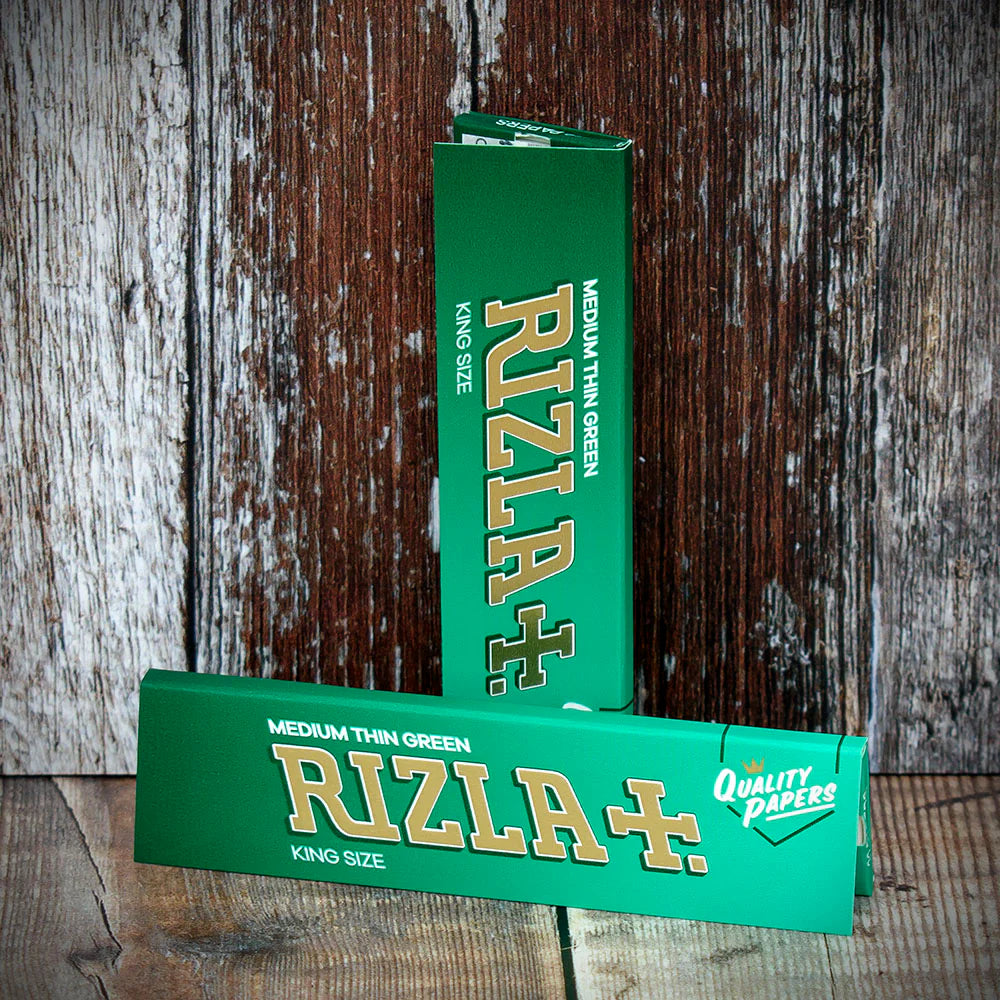 Rizla King Size Green Rolling Papers | Bundle of 2
