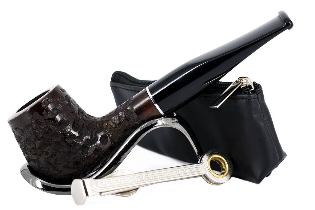 Smoke-King Pipe Smoker's Starter Kit - Brown Leather Pouch