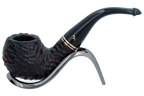 Peterson of Dublin Emerald Rusticated Briar Smoking Pipe - Shape 03 - 9mm