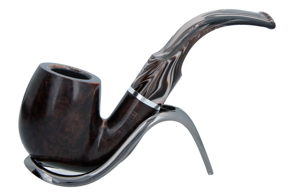 Savinelli Morellina Smooth Brown 614S - 6mm Briar Pipe