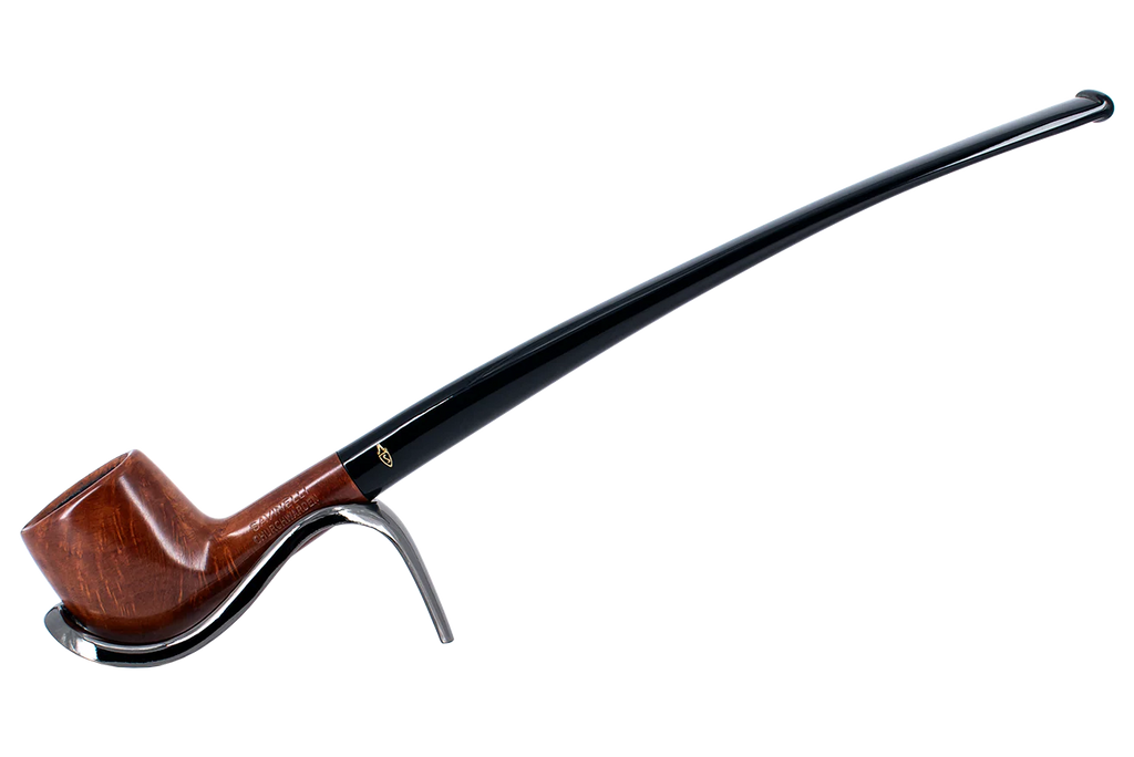 Savinelli Brown Smooth Churchwarden Briar Pipe - 901 6mm