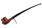 Savinelli Brown Smooth Churchwarden Briar Pipe - 901 6mm
