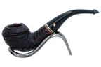 Peterson of Dublin Emerald Rusticated Briar Smoking Pipe - Shape 999 - 9mm