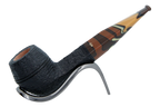 Savinelli Paloma Rustic Black 510 - 6mm Briar Pipe