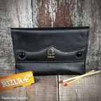 Falcon Black Leather  Handrolling Pouch 546